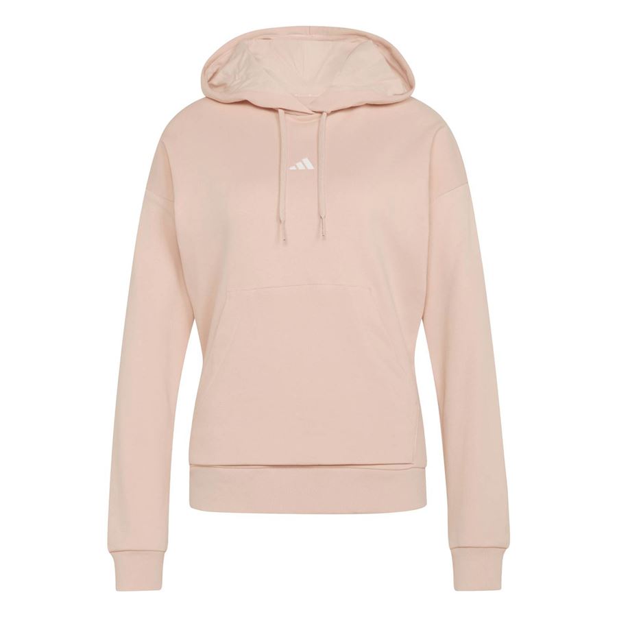 Essentials small logo french terry hoodie felpa con cappuccio da donna Adidas | KE0431X